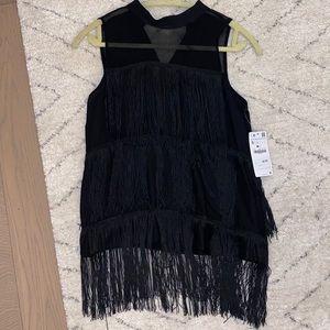 Zara Fringe Top